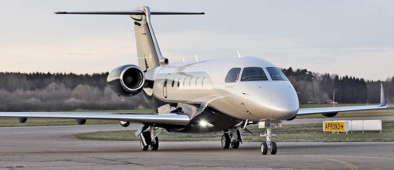 Super Mid Size Embraer Legacy 500 taking off