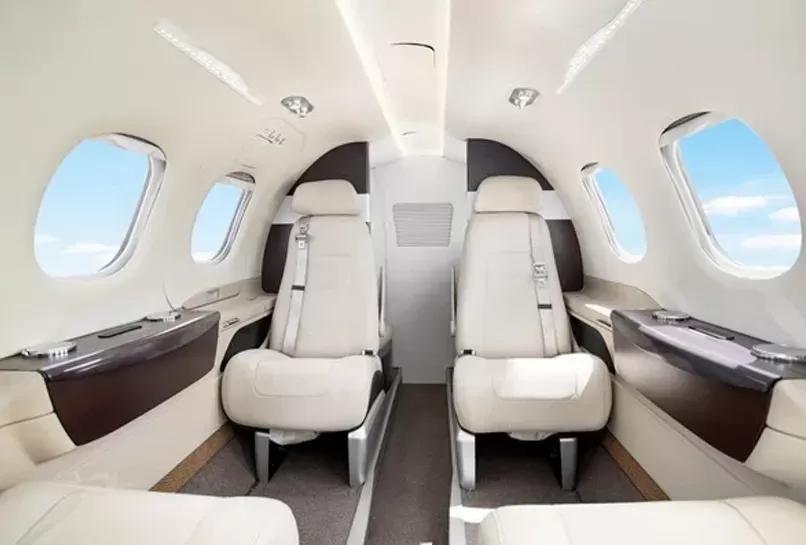 Comfortable and luxurious Embraer Phenom 100 seats for sale