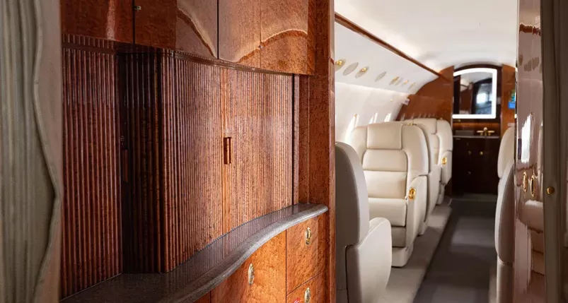 Interior finishes of this beautiful aircraft