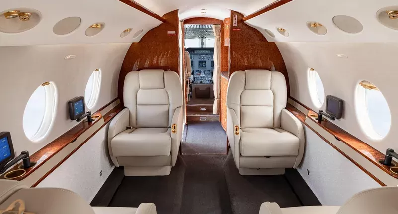 Gulfstream G200 presidential chairs made in fine leather for sale