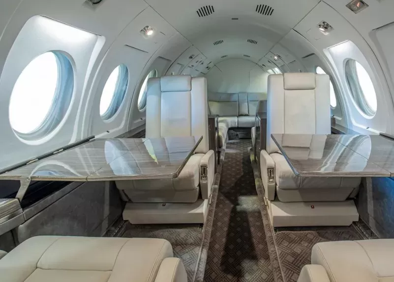 Refurbished Falcon 150 interior