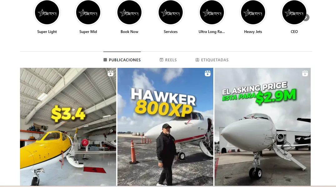 Using Social Media for sale private aircraft