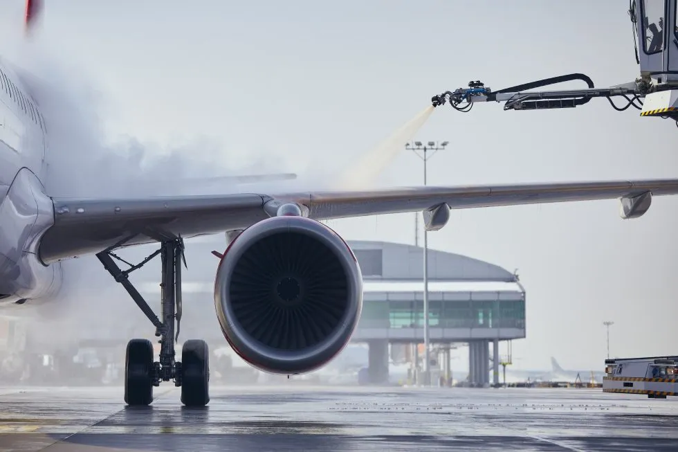 de icing aircraft process