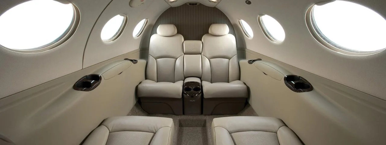 Interior layout of the Cessna Citation Mustang