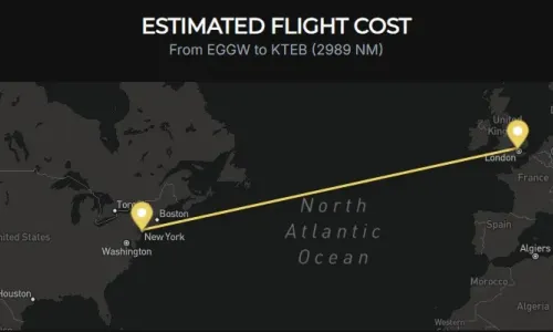 Private Flights from London to New York