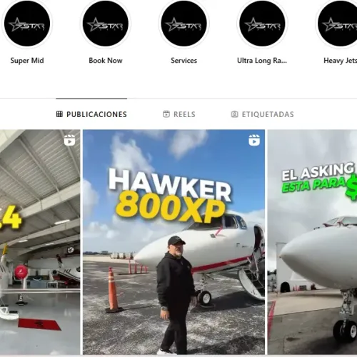 Using Social Media for sale private aircraft