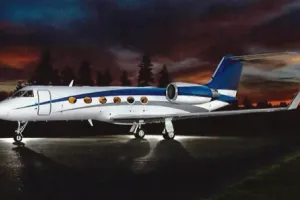 Amazing view to a 1990 Gulsftream GIV